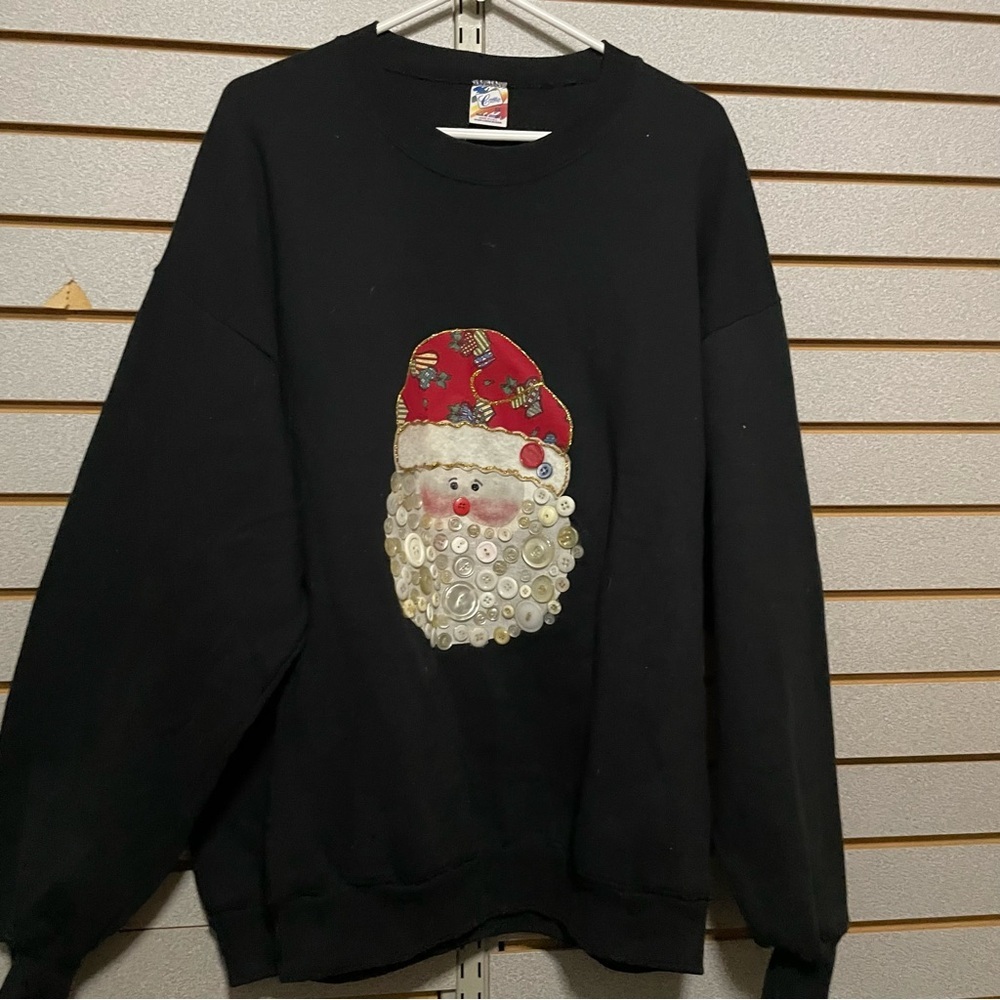 VTG Create A  Craft 2X Jerzees Santa Claus Crew‎ Sweatshirt